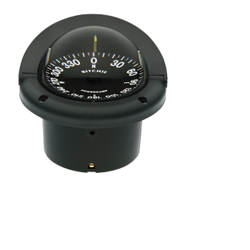 Ritchie Kompass Modell 'Helmsman', Hf-742, 12v, Einbaukompass, Rose Ø95mm/5°, Schwarz - 067076 72dpi - 9067076