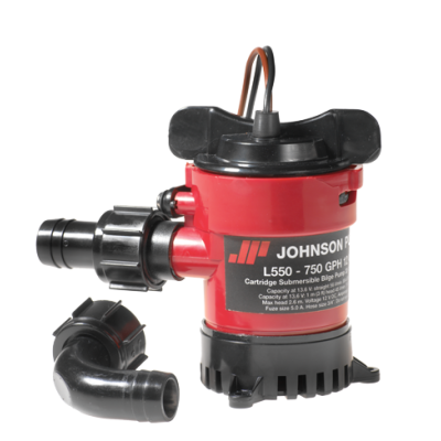 Johnson Pump L-Serie Bilgepumpe (Cartridge Typ) L750, 12v/3a, 73l/Min, Föderhöhe Max. 2,6m - 6632175001 72dpi - 6632175001