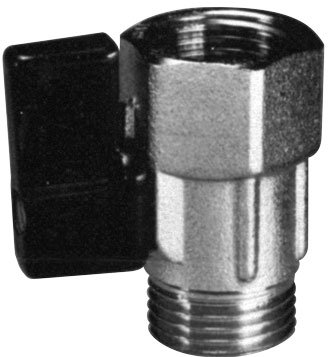 Messing-Verchromt Mini-Kugelhahn, 1/2", Innen- & Au&szlig;engewinde - 001596c 72dpi - 9001596C