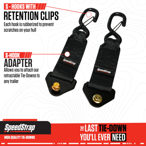 Speedstrap S-Haken-Adapter f&uuml;r automatisch aufrollbare Spanngurte, (2er-Pack) - 00631002 7 - 900631002