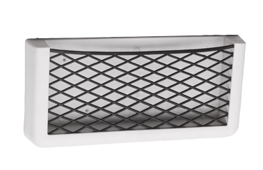 Kunststoff Staukasten, Wei&szlig;, Mit Wei&szlig;em Elastischem Netz, Abm. 270x115x32mm - 015275 72dpi - 9015275