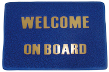Fussmatte 'Welcome On Board, Abm. 600x350mm, Pvc - 015305 72dpi - 9015305