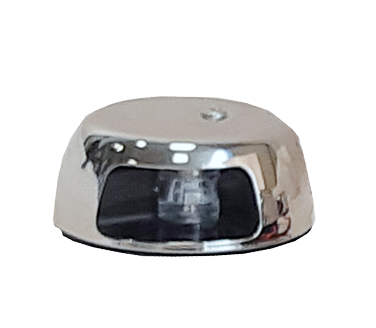 Led Positionslaterne, Poliertes Niro 304 Geh&auml;use; 12-24v; Rot 112.5&deg; - 015540 - 9015540