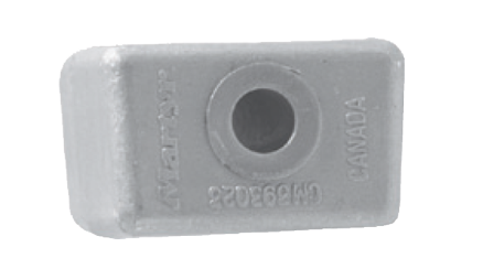 Zinkanode Omc/Johnson/Evinrude, Block V4/V6 (Oem 393023) - 017086 72dpi - 9017086