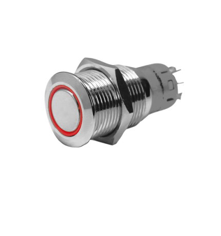 Niro Druckschalter mit LED Ring