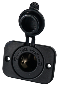 Wasserdichte Einbau Steckdose 12v, Inkl. Abdeckung - 025318 72dpi - 9025318