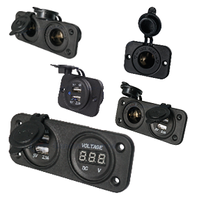 Wasserdichte Einbau Steckdose 12v, Inkl. Abdeckung - 025320samen 72dpi - 9025318