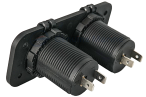 Wasserdichter Dc Steckdose, 2x 12v Eingang (Doppell) - 025326 3 72dpi - 9025326