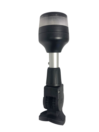 Hella Naviled Toplicht, Wei&szlig;-Rundumscheinend, 9-33v, 360&deg;, 2nm, Schwarz (Klappbar) Auf Aluminium Stange - 041359a 72dpi - 9041359