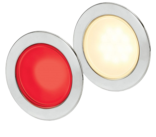 Hella Euroled 95, Gen 2, Niro Ring, Warmwei&szlig;/Rot, 95mm, Rond - 041502 - 9041502