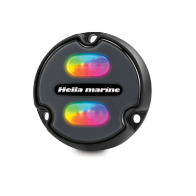 Hella Unterwasserbeleuchtung Apelo A1, 15W, Rgb Multi Color, 1800 Lumen, 2.5m Kabel, IP68/69, Front weiss - 041562 72dpi - 9041562