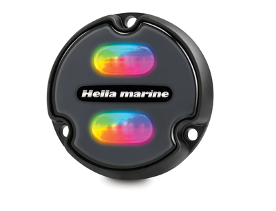 Hella Unterwasserbeleuchtung Apelo A1, 15W, Rgb Multi Color, 1800 Lumen, 2.5m Kabel, IP68/69, Front weiss - 041562 72dpi - 9041562