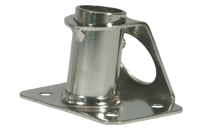 Niro Relingsfu&szlig; 85&deg;, Fu&szlig;platte L=65mm, B=70-90mm, &Oslash;25mm - 042185 72dpi - 9042185