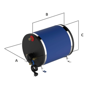 Basis Schiffsboiler, Rund, 850w/30l, Gewicht 14kg - 051423 2 1 - 9051430