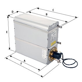 Aluminium Marine Warmwasserbereiter, 550w/20l, Rechteckiges Modell, Gewicht 13kg - 051520 2 - 9051520