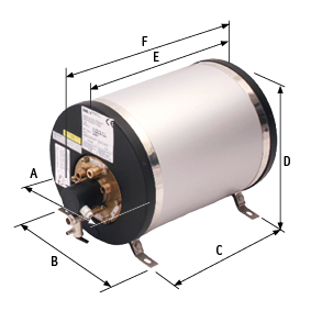 Aluminium Marine Warmwasserbereiter, 500w/22l, Rundes Modell, Gewicht 14kg - 051522 2 - 9051522
