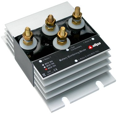 Batterie Combining Schottky Diode Modell 'Bcd-702', 12/24v (In & Uit), 70a, 2 Batterien - 056160 72dpi - 9056160