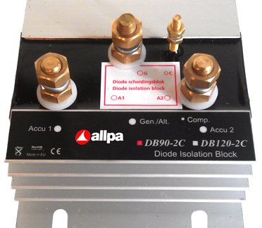 Trenndiode Modell 'Db-160-3c', Max. Ladestrom 130a, Max. Strom Lichtmaschine 160a, 3 Batterien - 056176 72dpi - 9056176