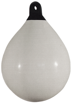 Allpa Solid Head Boje, Ø450, L=620mm, Weiß Mit Schwarzem Kopf (Größe 2) - 059502 72dpi - 9059502