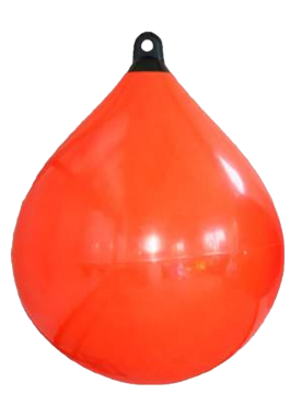 Solid Head Boje, &Oslash;450, L=620mm, Orange Mit Schwarzem Kopf (Gr&ouml;&szlig;e 2) - 059541 1 1 - 9059542