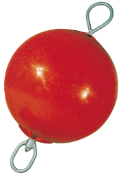 Ankerboje Mit Nylon-Gelagerter Stange Mit 2 Augen, &Oslash;400mm, L=760mm, Rot (Gr&ouml;&szlig;e 1) - 059811 72dpi - 9059811