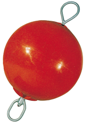 Ankerboje Mit Nylon-Gelagerter Stange Mit 2 Augen, &Oslash;600mm, L=980mm, Rot (Gr&ouml;&szlig;e 3) - 059813 72dpi - 9059813
