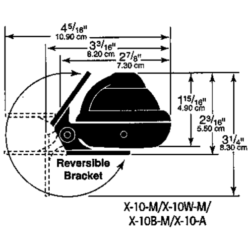 Ritchie Kompass Modell 'Sport X-10m', Bügelkompass, 12v, Rose Ø50,8mm/5° - 067010 01 72dpi - 9067010
