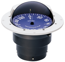 Ritchie Kompass Modell 'Supersport Ss-5000w', 12v, Einbaukompass, Rose &Oslash;127mm/5&deg;, Wei&szlig; - 067025 72dpi - 9067025