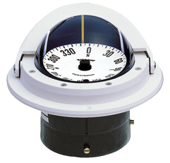 Ritchie Kompass Modell 'Voyager F-82w', 12v, Einbaukompass, Rose Ø76,2mm/5°, Weiß - 067055 72dpi - 9067055
