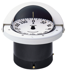 Ritchie Kompass Modell 'Navigator Fnw-201', Einbaukompass, 12v, Rose Ø114,3mm/5°, Weiß - 067094 72dpi - 9067094