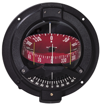Ritchie Kompass Modell 'Navigator Bn-202', 12v, Schotkompass, Rose &Oslash;93,5mm/5&deg;, Schwarz - 067095 72dpi - 9067095