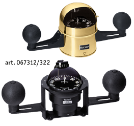 Ritchie Kompass Modell 'Globemaster D-5-S-C' 12/24/32v, Aufbau, Rose Ø127mm/2 Of 5°, Chrom - 067312 - 9067311
