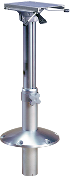 Springfield einstellbares Aluminium Tischbein 'Orion' mit Gasdruckverstellung, H=355-675mm, mit 360&deg; Drehscheibe - 069155 72dpi - 9069155