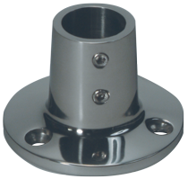 Niro Relingsfu&szlig; 90&deg;, &Oslash;25,4mm Mit Rundem Fu&szlig; &Oslash;71mm - 072106 72dpi - 9072106