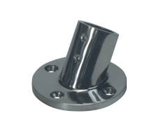 Niro Relingsfu&szlig; 60&deg;, &Oslash;25,4mm Mit Rundem Fu&szlig; &Oslash;71mm - 072116 72dpi - 9072116