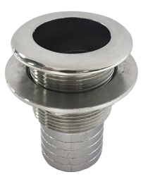 Niro 316 Borddurchlass Mit Schlauchanschlu&szlig; &Oslash;19mm (3/4") - 072695 1 1 - 9072697