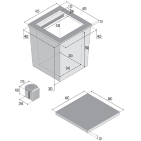 Einbau K&uuml;hlbox Modell 'C40l', 40l, 12/24v, Leistung 31w/H, Mit Externem Kompressor - 075506tek 72dpi - 9075506