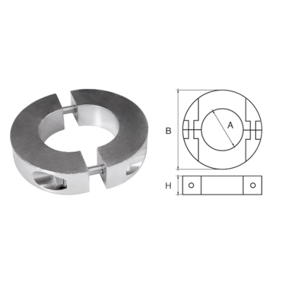 Magnesiumanode F&uuml;r &Oslash;25mm Welle, Ringf&ouml;rmig - 077619 1 19 - 9077950