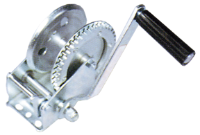 Verzinkte St&auml;hlerne Winde 4.1:1, Zugkraft 635kg, 1-Gang - 078002 72dpi - 9078002