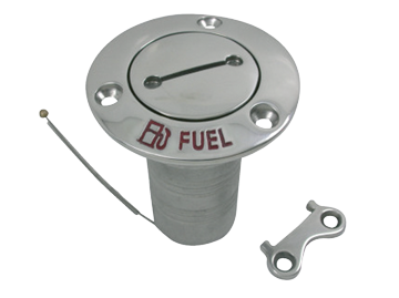 Niro Deckeinf&uuml;llst&uuml;tze 'Fuel', Schlauchanschluss &Oslash;38mm, Flansch &Oslash;76mm, 0&deg; Modell - 078220 72dpi - 9078220