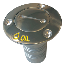 Niro Deckeinf&uuml;llst&uuml;tze 'Oil', Schlauchanschluss &Oslash;38mm, Flansch &Oslash;76mm, 0&deg; Modell - 078223 72dpi 1 - 9078223