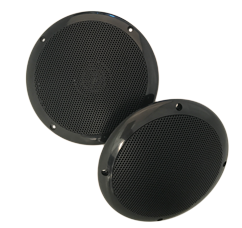 Wasserbest&auml;ndiger Lautsprechersatz, 60w, 2-Weg, Lochma&szlig; &Oslash;120mm, Schwarz - 078654 1 - 9078654