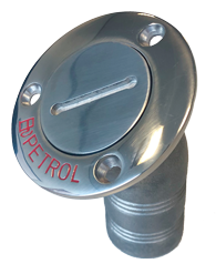Niro Deckeinf&uuml;llst&uuml;tze 'Petrol', Schlauchanschluss &Oslash;38mm, Flansch &Oslash;76mm, 30&deg; Modell - 078719 72dpi 1 - 9078719