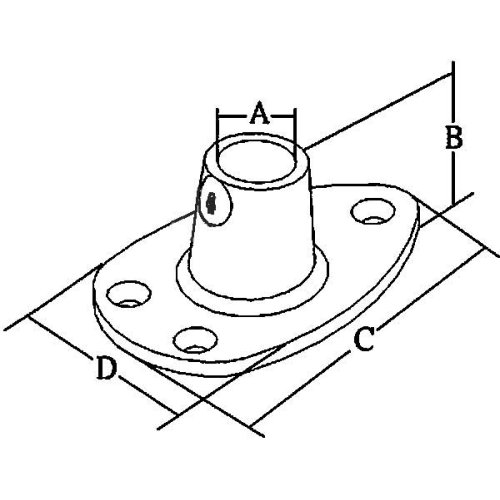 Niro Flaggenstockhalter, &Oslash;19mm - 078755 01 72dpi - 9078755