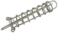 Niro Ruckd&auml;mpfer, &Oslash;6mm, A=380mm, B=62mm - 078767 72dpi - 9078767