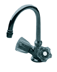 Verchromter 2-Kn&ouml;pfe-Mischhahn Mit Schwenkbarem 12mm-Auslauf, Anschlu&szlig; 3/8" - 081003 72dpi - 9081003