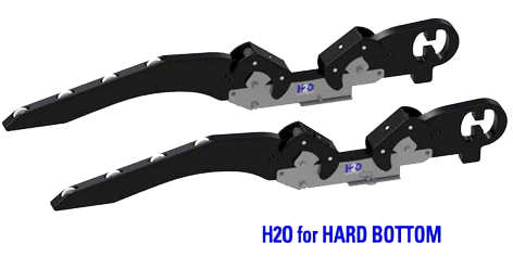 Hurley H2o Davit System 10" Mount Hard Bottom Black Mit Fu&szlig;platte F&uuml;r Die Montage Auf Der Badeplattform - 084925 72dpi - 9084925
