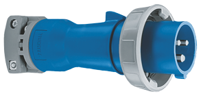 Cee-32a Landstromstecker, 32a/230v, M&auml;nnlich, Mit Ringverschlu&szlig;, Ip67 - 089324 72dpi - 9089324