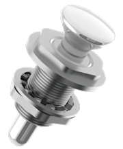 Niro Druckschnapper F&uuml;r Aufw&auml;rts Scharnierende Deckel, A=9,5, B=56,5mm, C=28mm, D=13mm - 098135 72dpi - 9098135