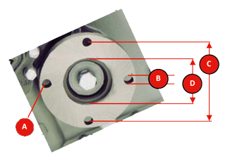 Hydradrive Adapter 4", Mitte &Oslash;63,5mm, Lochkreis &Oslash;82,5mm, 4x &Oslash;10mm, F&uuml;r Modell Hd-115l (Tube Type: L=120mm) - 099751 72dpi - 9099751